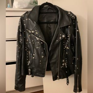 Studded Leather Motorcycle Jacket